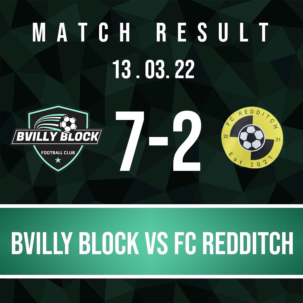 bvillyblockfc's tweet photo. RESULT | BVILLY BLOCK 7-2 FC REDDITCH
A Lack luster first half from the Block, but we turned it around in the second-half with some good football played.
Goalscorers ⚽️
Snape x3
Stevens x2
Hawkins
Price
MOTM - Snape
.
.
#uptheblock https://t.co/p5SGN8gPzW