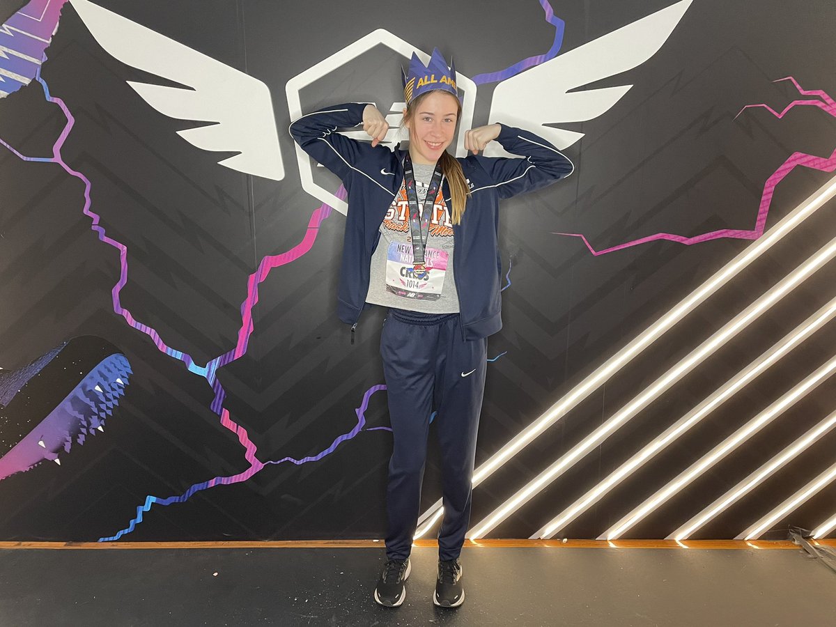 olivia_cress's tweet photo. New Balance Indoor Track&amp;Field Nationals 

3rd Place All American 

PR of 1.72 (5’7.75”) 

#newbalance #NewBalanceNationals https://t.co/yYBTM6AZcw