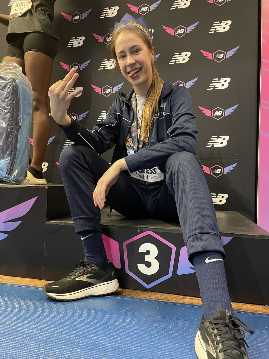 olivia_cress's tweet photo. New Balance Indoor Track&amp;Field Nationals 

3rd Place All American 

PR of 1.72 (5’7.75”) 

#newbalance #NewBalanceNationals https://t.co/yYBTM6AZcw