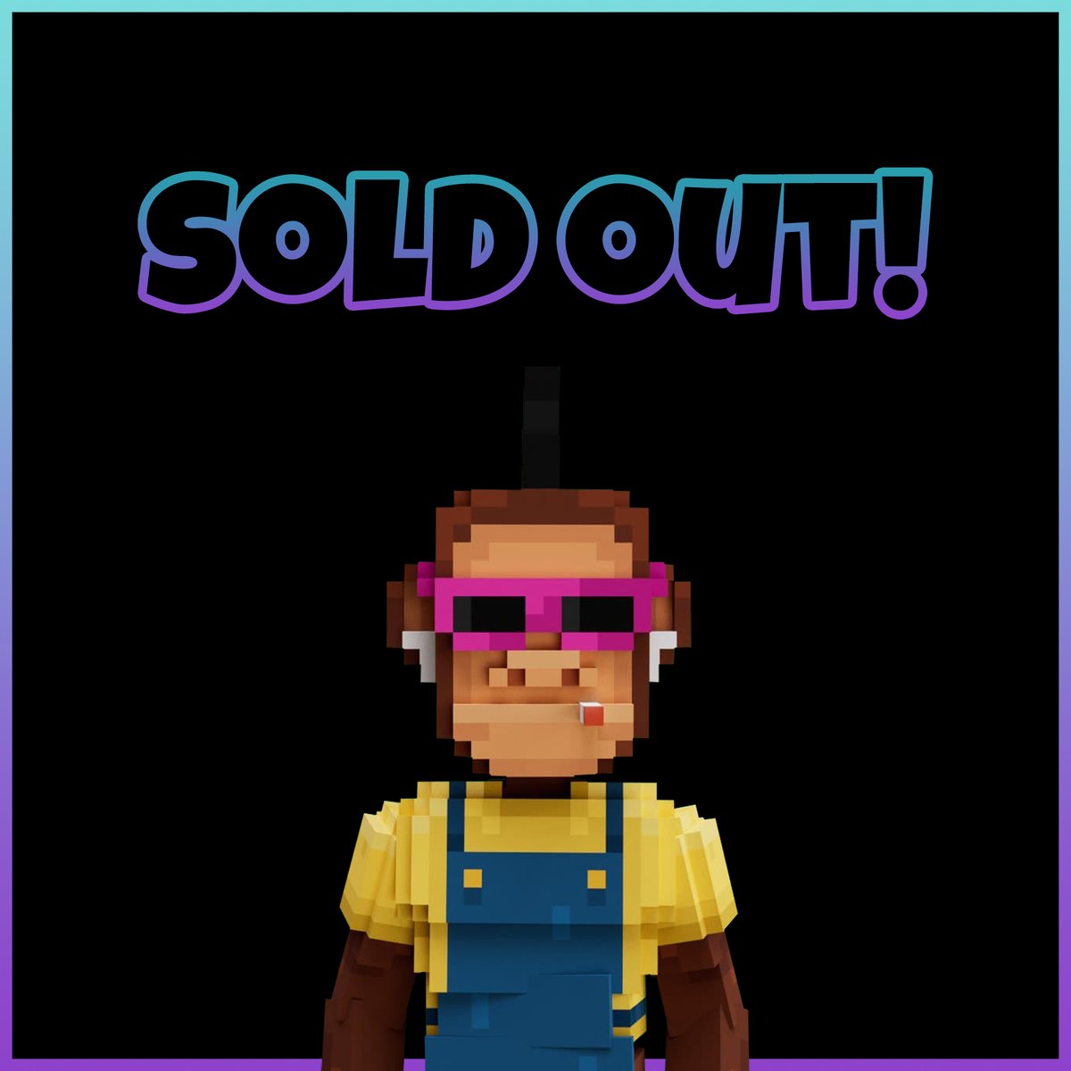 TheLastApesNFT's tweet photo. SOLD OUT!! 

1000 APES AT OUR HIGHEST PRICE POINT. 16 MINUTES.

LEH OOGY BOOGY https://t.co/SDOpHWjPVS