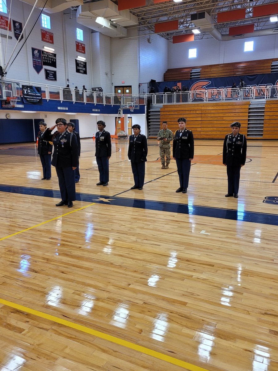 Congratulations to our Drill Team as we qualified for the State competition!! At the Area 3 qualifier our Female Color Guard finished 3 of 11, Platoon 3 of 11, and Girls Unarmed Squad 1st of 11. A very good day!! #improvingeveryday
