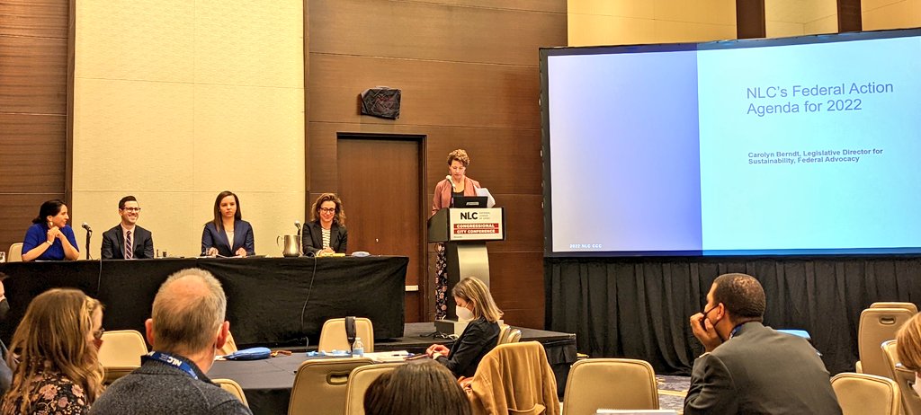 Here kicking off our energy, environment, natural resources policy committee work at #cccnlc with chair <a href="/LarsonForDuluth/">Emily Larson</a> and reps from <a href="/ENERGY/">U.S. Department of Energy</a>, <a href="/EPA/">U.S. EPA</a>, <a href="/Interior/">US Department of the Interior</a>, and <a href="/USDA/">Dept. of Agriculture</a>