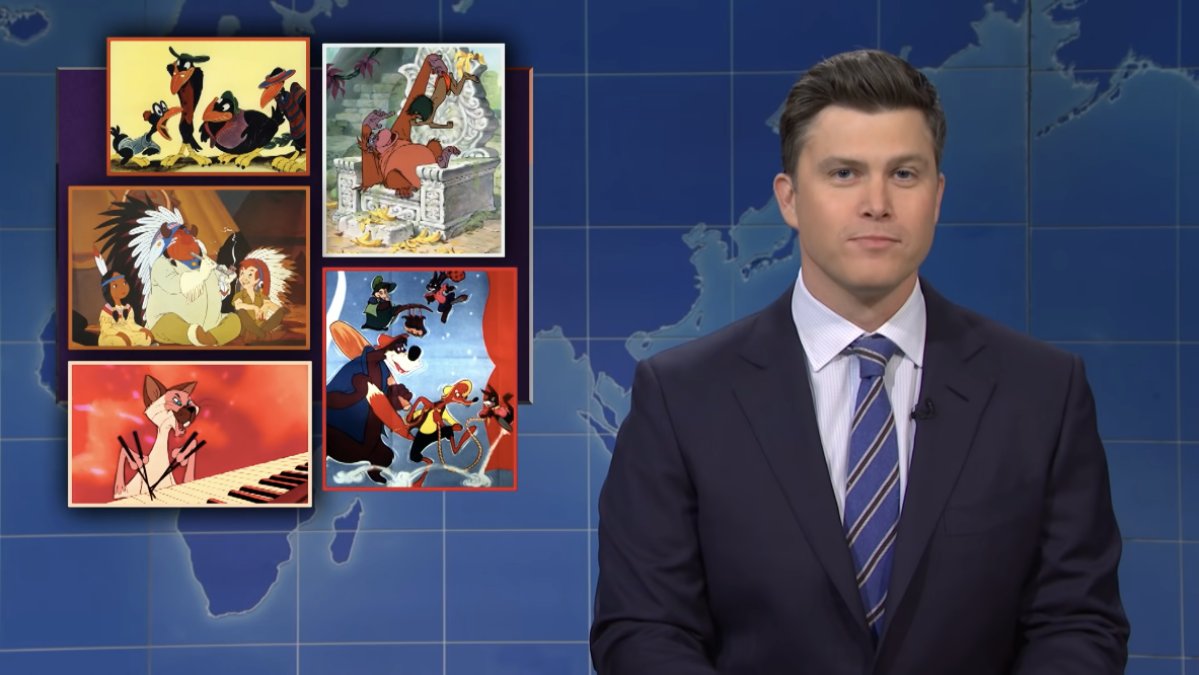 #SNL 'SNL' Weekend Update torpedoes 'woke Disney' claims by pointing to '90 years of cartoons': Colin Jost has some thoughts to share about cries of 
