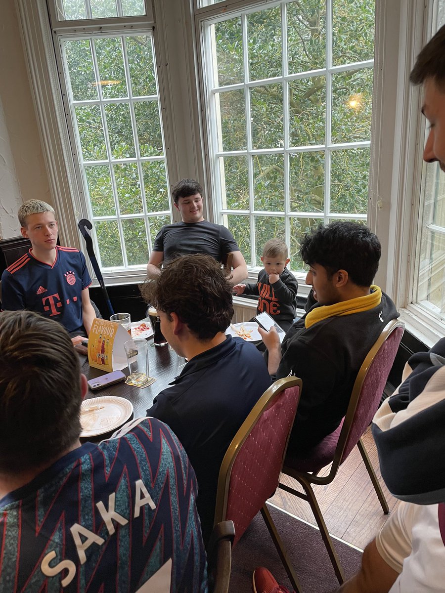 ScarboroughHC's tweet photo. @SheffBankersHC @Lyth4Lyth Many thanks to your players for welcoming one of our littlest members. We’re not sure we’ve seen so many hands protect one persons head from the corner of a table! https://t.co/cPWUKl2A9Q