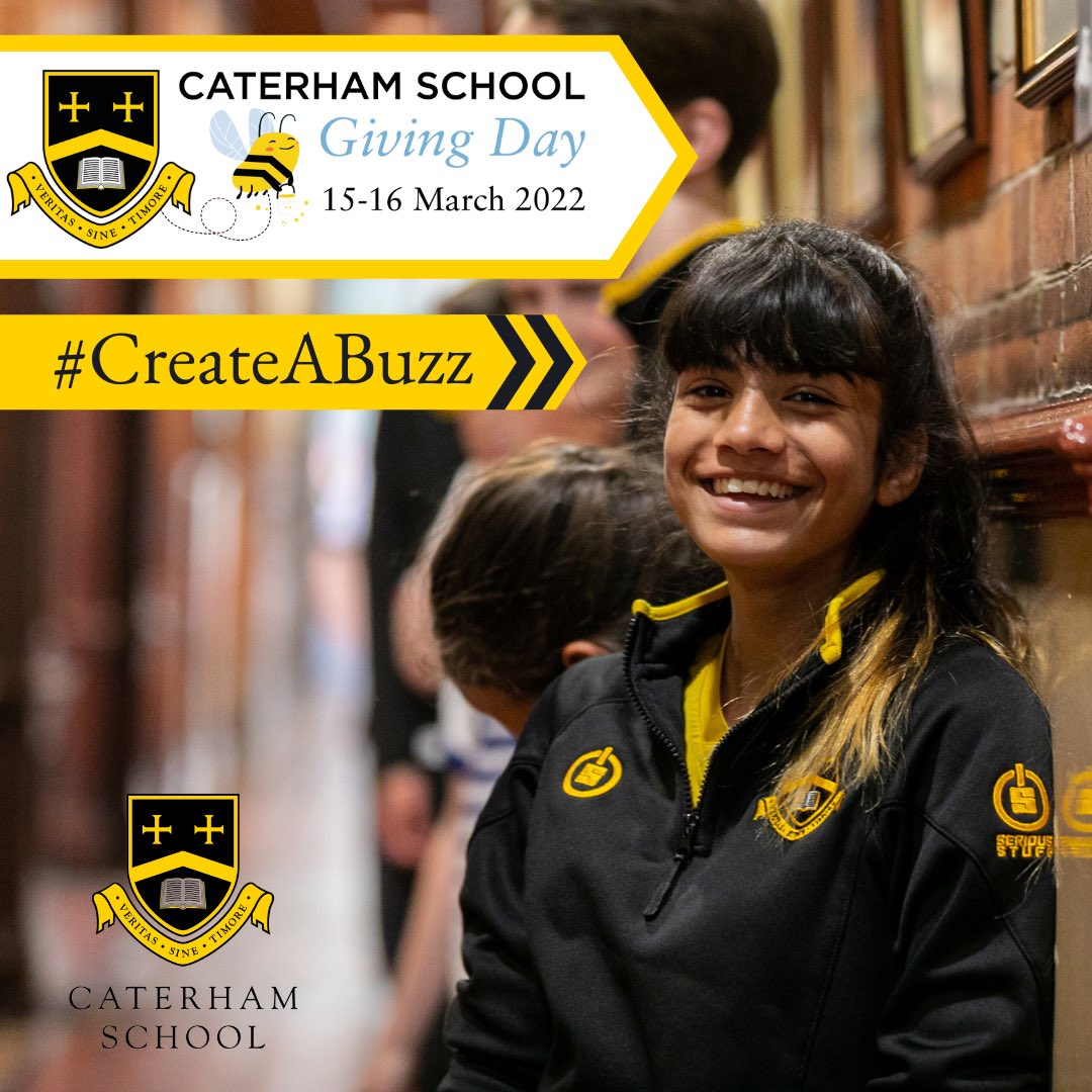 Caterham_Head's tweet image. Can’t wait for Tuesday and Giving Day -  busy bees across the whole school, the Crombie quiz in the evening and me and my handpicked team competing in an ‘It’s a Knockout’ inflatable race against pupils. All in aid of great causes @Caterham_School @oldcaterhamians #CreateABuzz