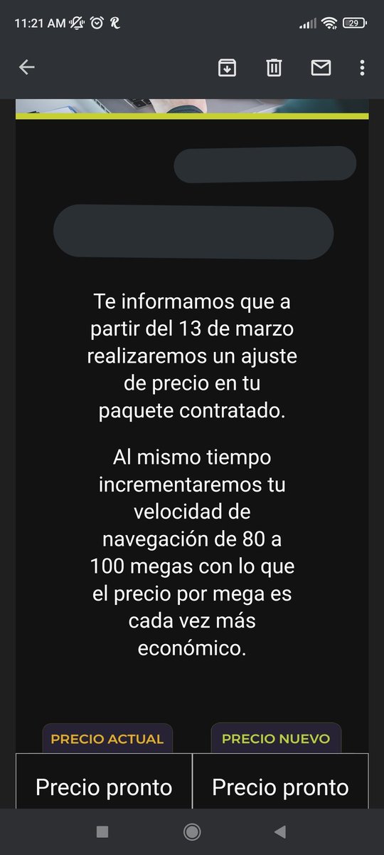 AlberoniSolo's tweet photo. @TotalplayAyuda de nueva cuenta, a partir de hoy me dijeron que iba a tener 100 en que subieron el precio de su servicio, pero vaya sorpresa que nisiquiera los 80 megas están llegando https://t.co/jDvR6oVUSn