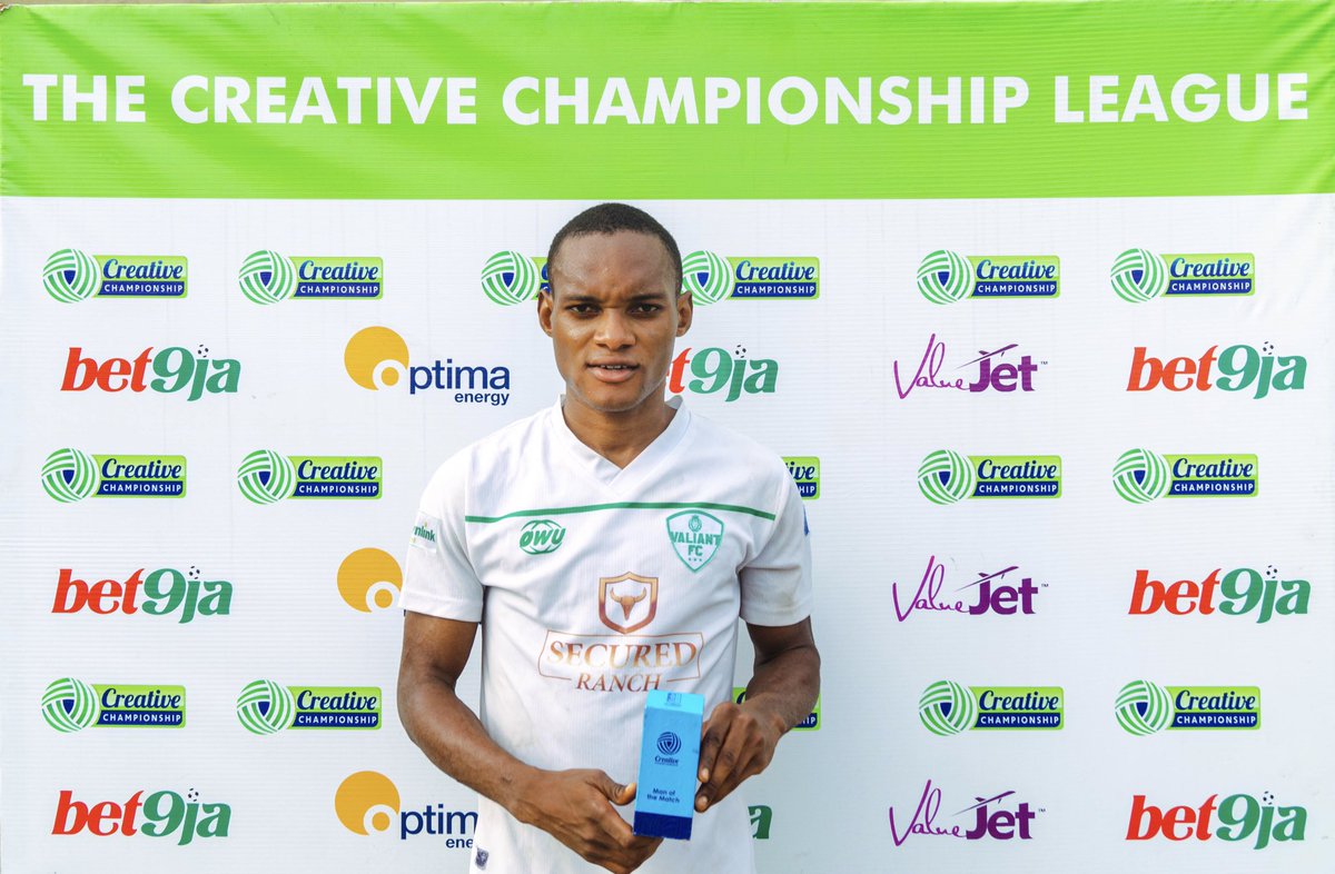 official_tcchq's tweet photo. Man of the Match 

Hassan Haddi (@ValiantFC_ng)

#VALBRC #TCCLeague22 https://t.co/Da5rbVAKMk
