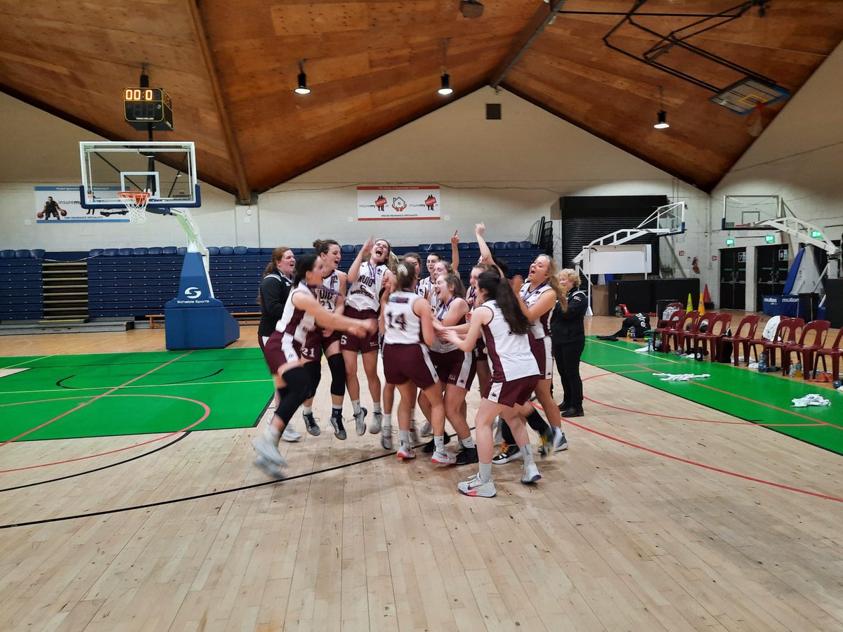 BballIrl's tweet photo. Your @missquoteie Division 1 champions @MysticsNuig 🎉

They were 76-57 winners over @ulsterunibball 👏

Top scorers:
Ulster University - Lexi Possett 15
Alex Mulligan 11, Abigail Rafferty 11

NUIG Mystics - Hazel Finn 15, Sara Messler 11, Courtney Cecere 10
Kara McCleane 10 https://t.co/6eUV9eiIIp