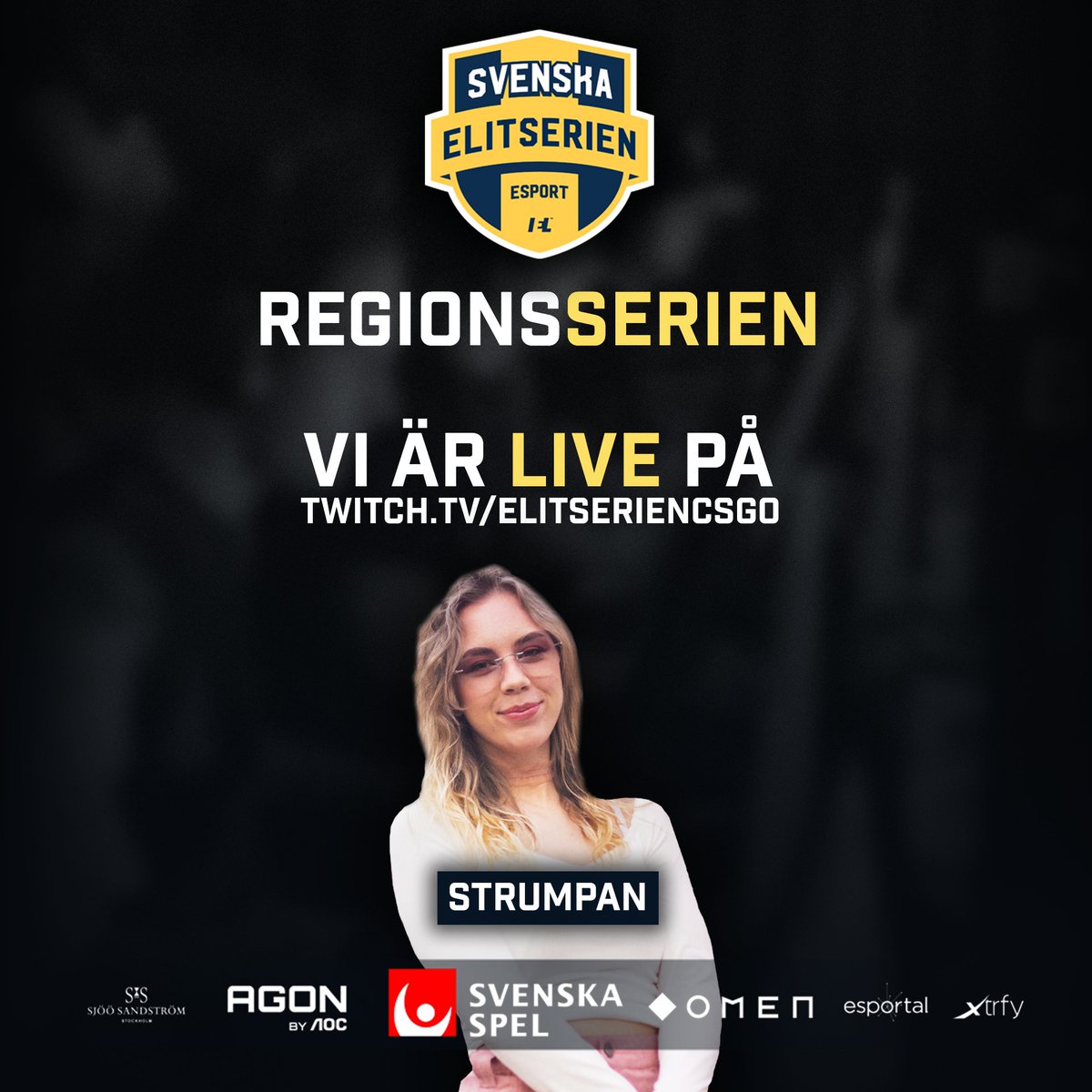 SECSGO's tweet photo. Vi är tillbaka med matcher från regionsserierna! 😍 Ikväll får vi se #Adive mot @Extasgg och #dodareY mot #prillexpressen 🔥
@StrumpanNR1 håller oss sällskap och ni kan se allt på https://t.co/hY6GuJjoqe 💥 https://t.co/BDrLN18b6C