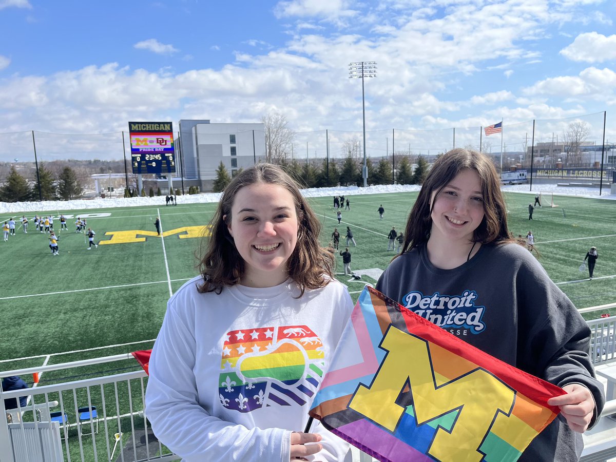 Happy #PrideDay at Michigan!
<a href="/UMichWLAX/">Michigan Women’s Lacrosse</a>