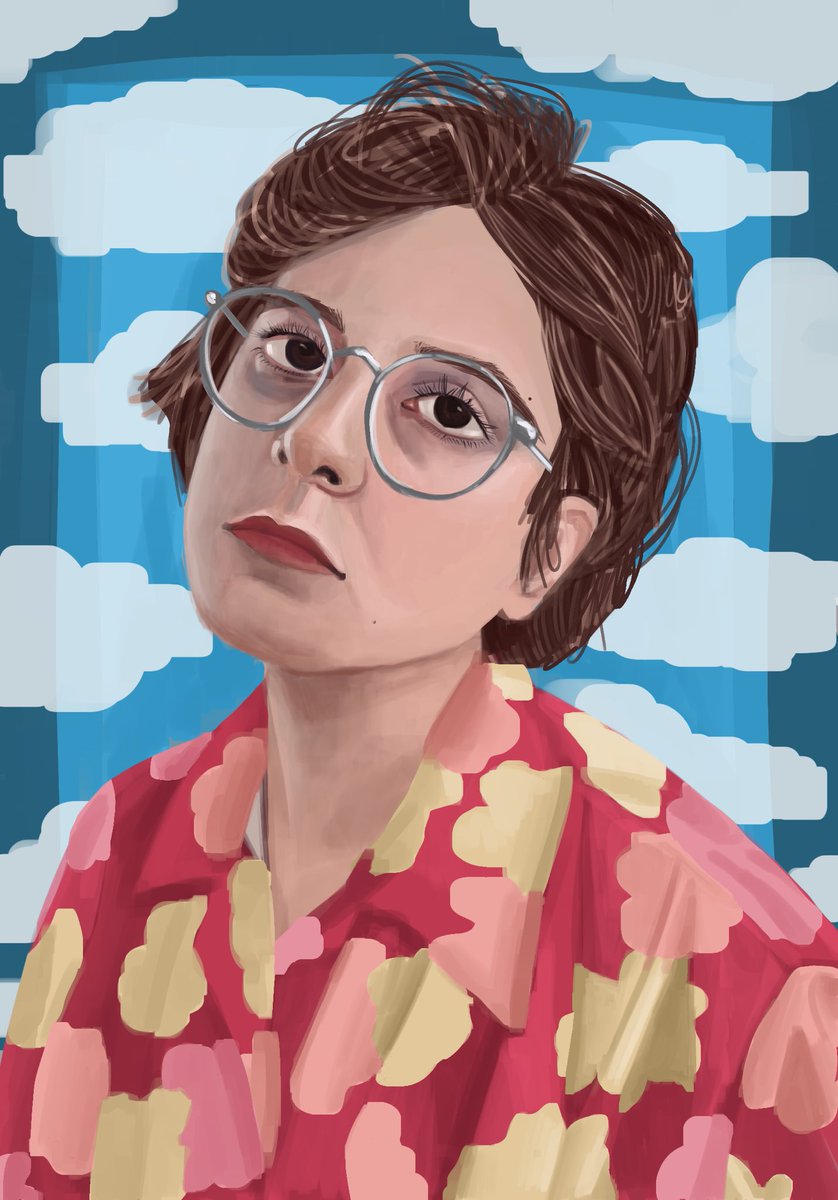 ladanif's tweet photo. Self portrait ^^ 
#illustration #portrait #commissionsopen https://t.co/MhE9ZeCbCS