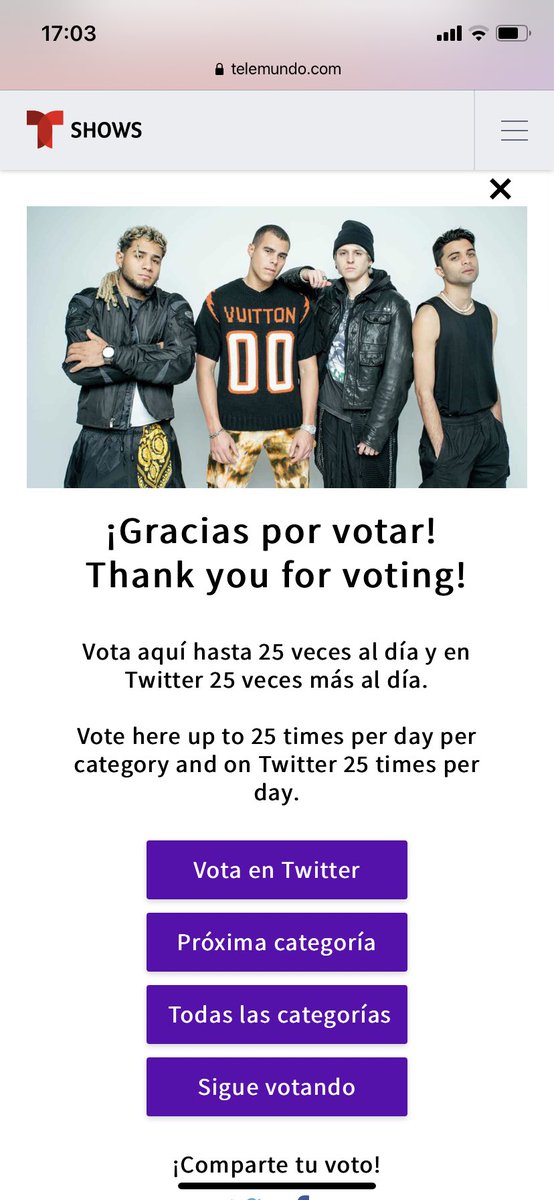 CncoData's tweet photo. Cincuenta más por aquí 

Voto por Deja Vu en #AlbumFavoritoPop en los #LatinAMAs 2022 https://t.co/HcBnJEVbRd