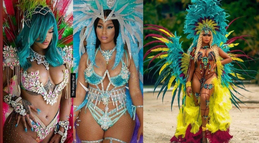 FemceeRadio's tweet photo. Queen @rihanna @NickiMinaj @ashanti 
There's no such thing as "Who wore it better" when they all wore it best 
😍😍😍😍 https://t.co/cbZzaN466r