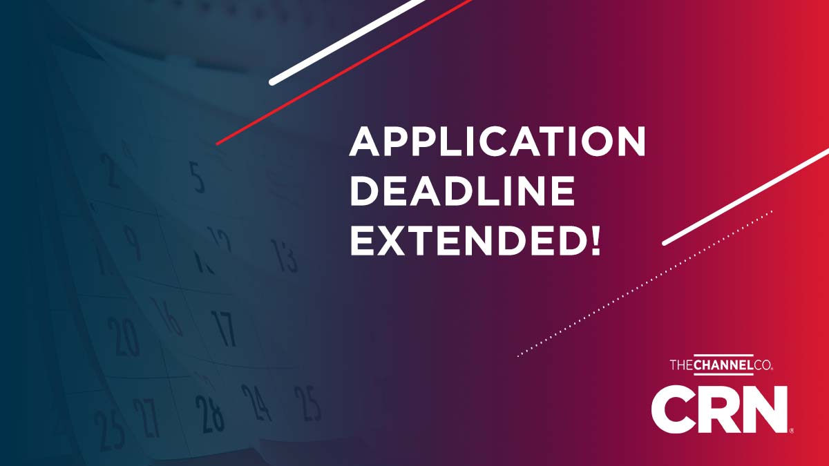 The application deadline for <a href="/CRN/">CRN</a>'s 2022 #SolutionProvider (SP) 500 and Fast Growth 150 has been extended❕

The application is now due Friday, March 18th - get the recognition you deserve and apply today❕ okt.to/sC28gu

#CRNSP500 #CRNFG150 #ITChannel