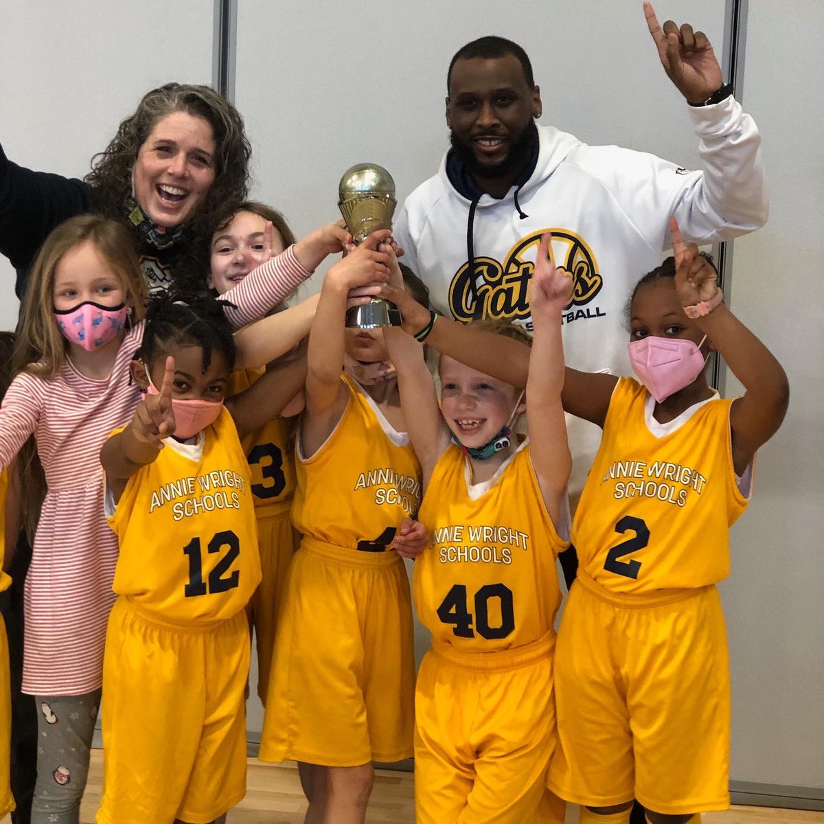 AnnieWright1884's tweet photo. Congratulations to our Grades 1-2 basketball teams! The boys team and girls team each won the championships yesterday and we could not be more proud. Go Gators! https://t.co/oMXHK20khc