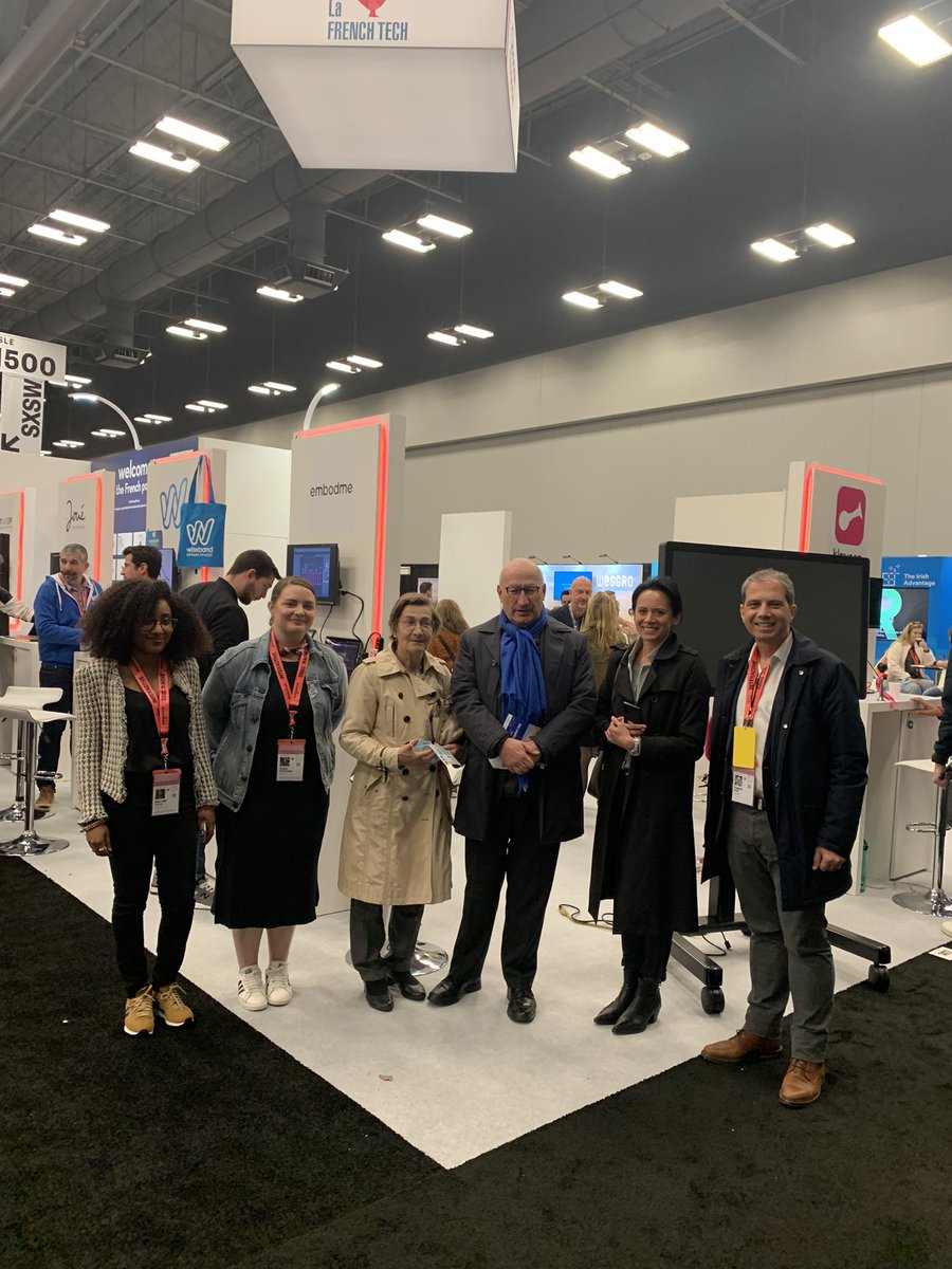 FredRossiExport's tweet photo. A very active day for the @LaFrenchTech delegation on @sxsw with the visit of French Ambassador @Ph_Etienne @franceintheus, BtoB gathering with our friends from Quebec (merci au ministre MinFitzgibbon) and the @Bpifrance support to #FrenchTouch industries. Playful and promising ! https://t.co/n6F89L3cmj