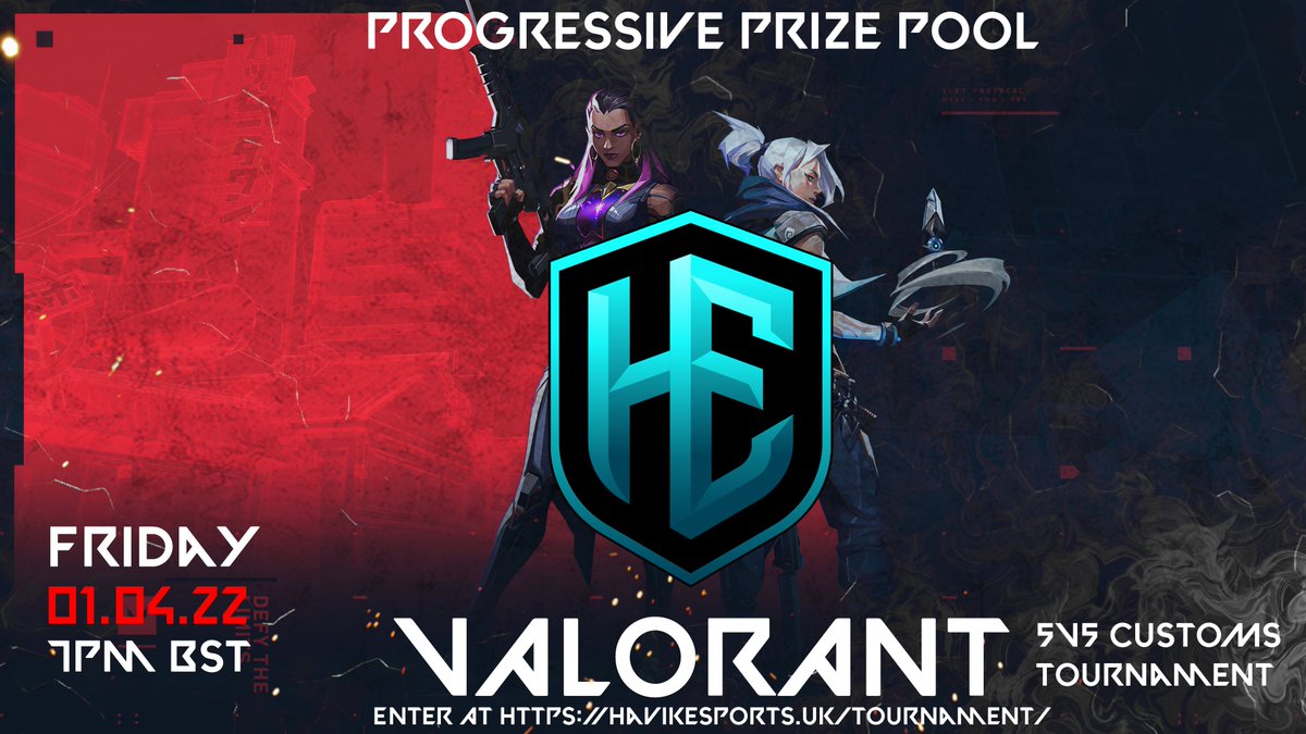 HavikEsports_'s tweet photo. We're happy to announce that we will be hosting a Valorant 5v5 tournament on April 1st 7PM BST. register teams on https://t.co/VZJdPnw6ud entry fee is £10 per team and games will be casted on our twitch channel, £80 minimum progressive prize pool #CauseHavik https://t.co/M40RVpZobw