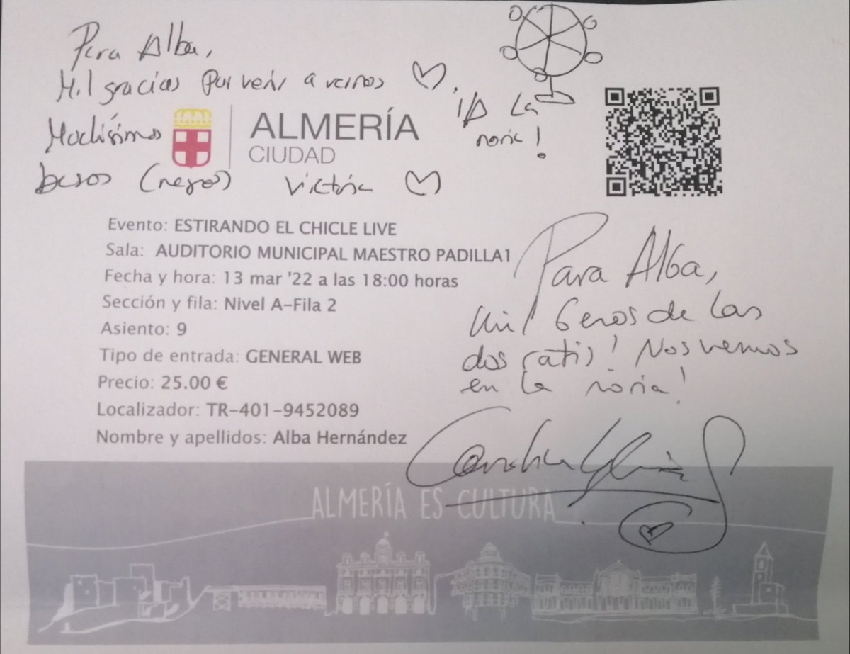 Aube_Z's tweet photo. El broche perfecto después de disfrutar de @EstirandoChicle Live ha sido poder conocer y hablar un rato con las increíbles @LivingPostureo y @percebesygrelos. Enhorabuena por todo el éxito tan merecido y gracias por las risas, la amabilidad y simpatía y por un día inolvidable. 😄 https://t.co/oA8DwlYzoz