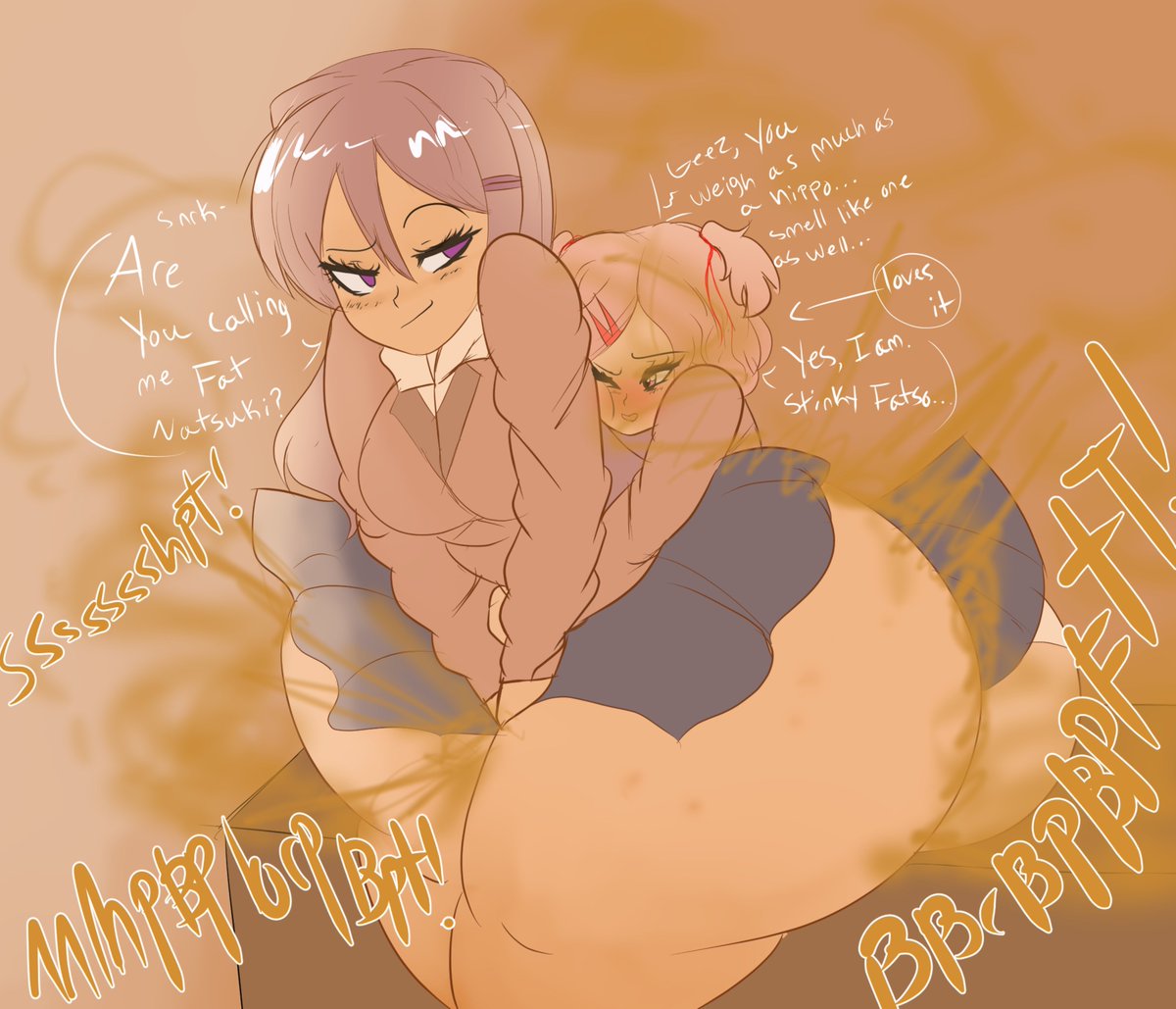 MelissaAlliVEVO's tweet photo. yuri and natsuki ripping ass on each other https://t.co/52a7LUoeQs