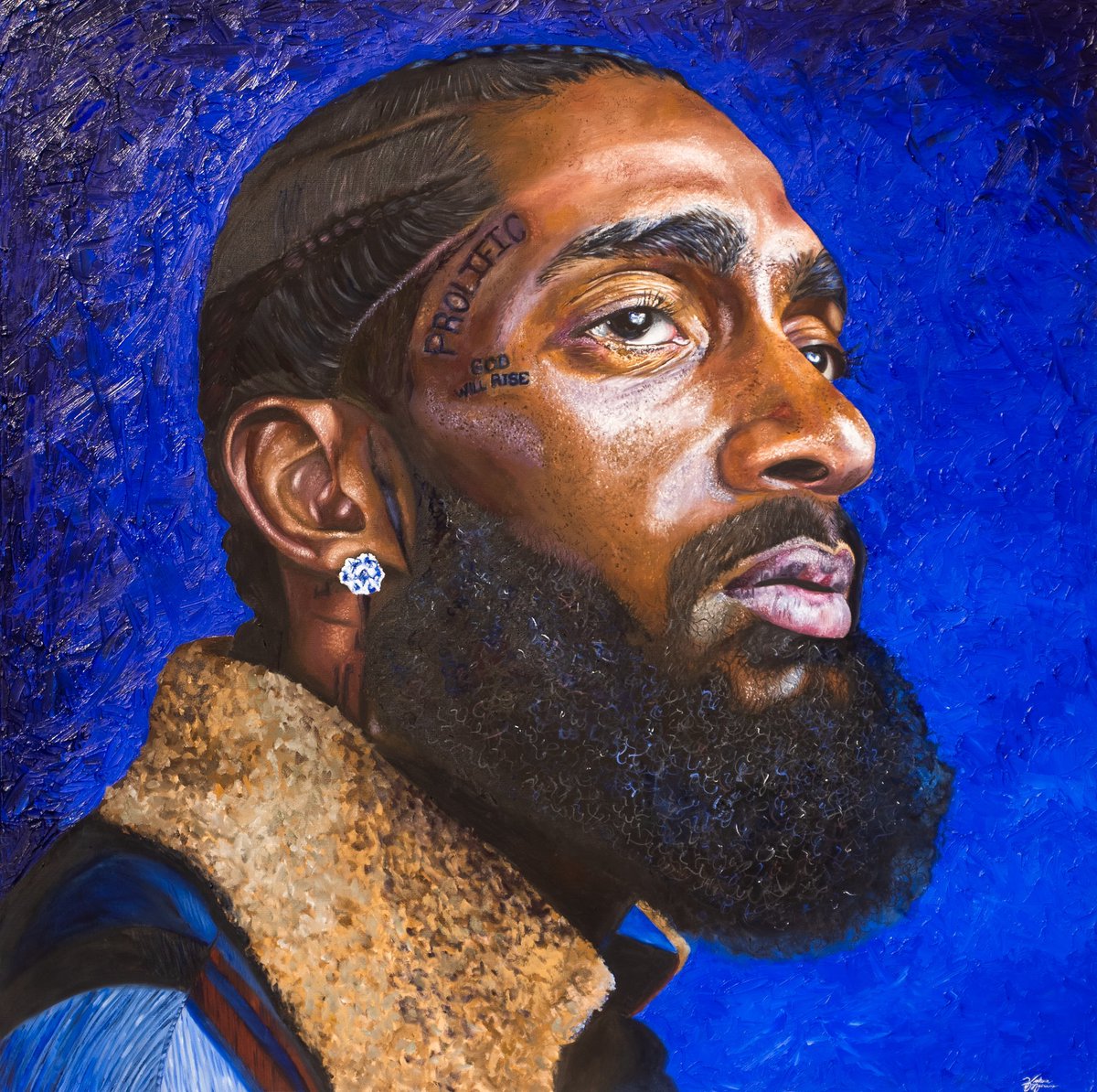 artsy_v's tweet photo. My first 4ft oil painting and it was of the greatest!!💙🏁 https://t.co/GEqp3KqbkD