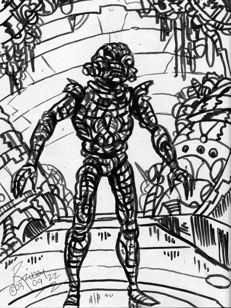 Thedocbot's tweet photo. #SketchbookSunday the #robot edition! #robots #ScifiSunday #sketchbook #sciencefiction #drawing #drawrick #scififantasy #scifipulp #draw365 #create #SundayThoughts https://t.co/ldRiOqW0nM