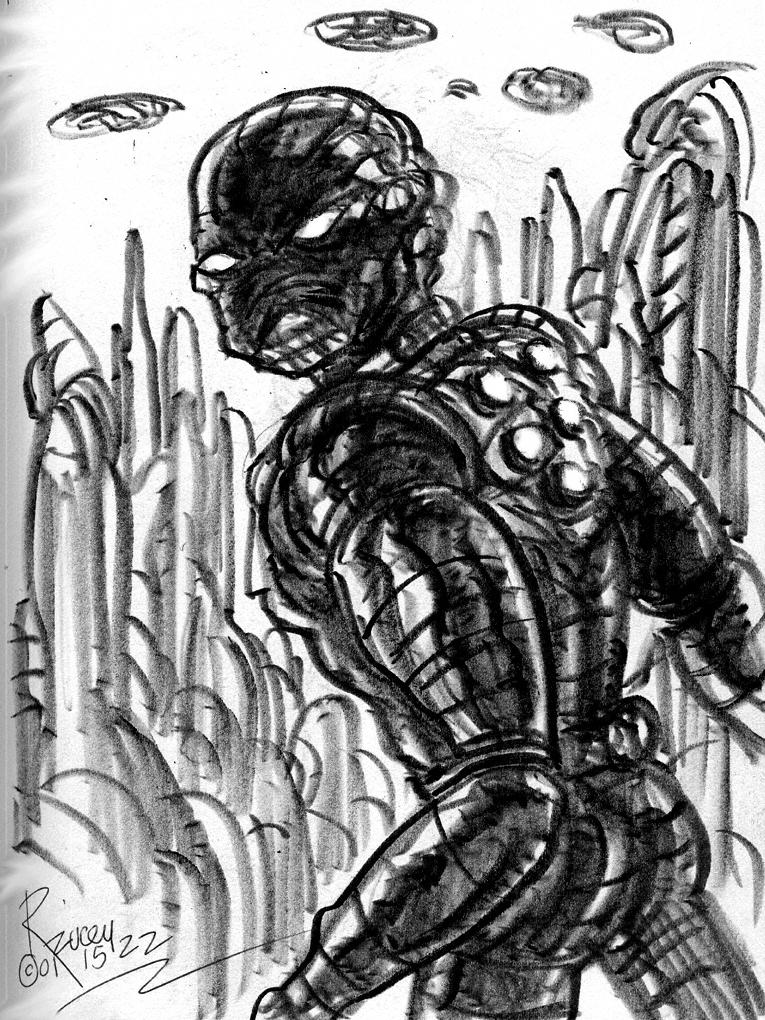 Thedocbot's tweet photo. #SketchbookSunday the #robot edition! #robots #ScifiSunday #sketchbook #sciencefiction #drawing #drawrick #scififantasy #scifipulp #draw365 #create #SundayThoughts https://t.co/ldRiOqW0nM