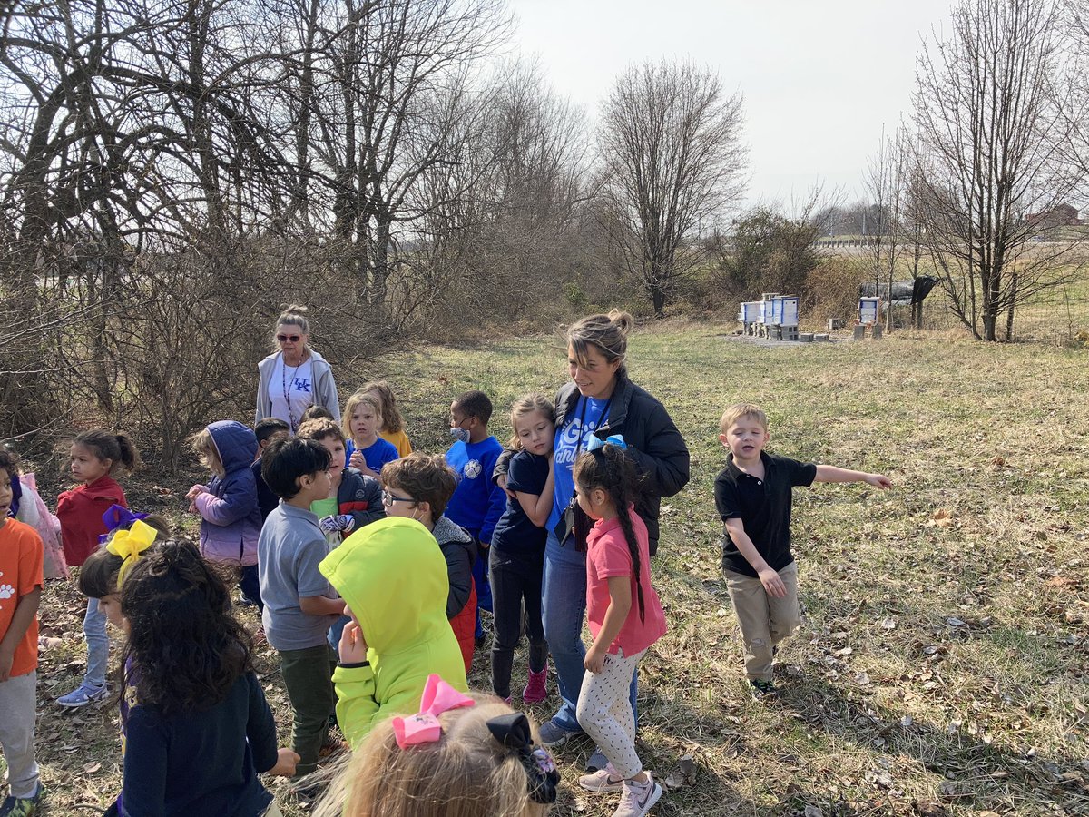 154 elementary students and 18 adults helped make Friday’s “Bee the Change” meeting a success. We planted seeds for our school garden and even got to visit our school beehives. #BeeTheChange #AgEd