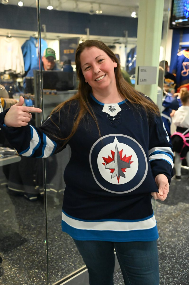 NHLJets's tweet photo. These #NHLJets fans are ready for puck drop‼️ Are you?

#GoJetsGo | #WPGvsSTL https://t.co/iEzerG2Vyt