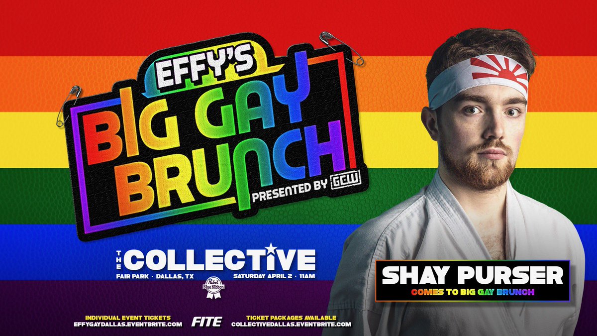 AllieKATCH's tweet photo. I’m hijacking the #effygaydallas announcements until Cranberry or Effy tell me what I’m doing so welcome to Brunch @sppurser 🥋 

He knows BUTCH, the art of Shay Fu and bi panic 

Tix:
https://t.co/WXSBdrdQFD

Streaming LIVE on @FiteTV!
Sat 4/2 - 11AM
Dallas TX https://t.co/iGFuWvLMqp