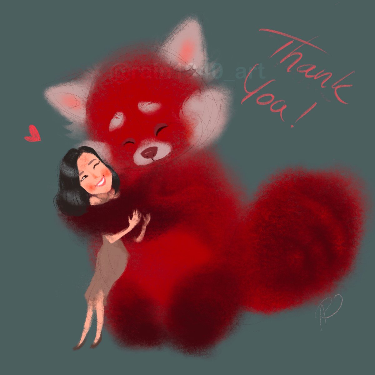 Thank you for Domee Shi and her amazing team at Pixar for waking up the sleeping red panda in us! 💗
#TurningRed #DomeeShi #redpanda #pixarfanart #procreate