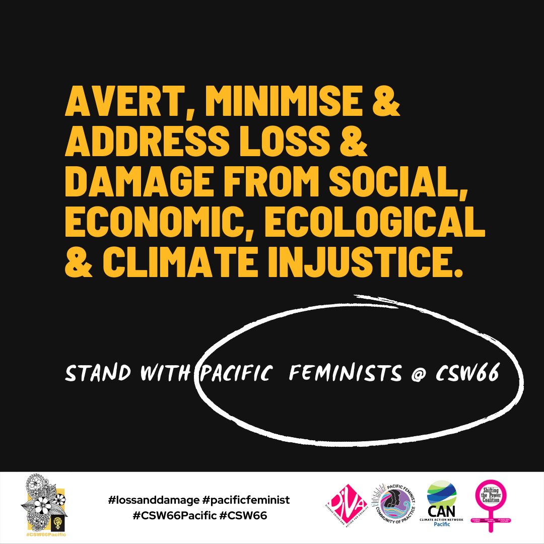 CSW66Pacific's tweet photo. The Pacific calls for #lossanddamage facility. #CSW66 #CSW66Pacific #ClimateJustice @FemnetProg @IPPF_WHR @OutRightIntl @IntlWomen @WEDO_worldwide @Women_Rio20 @diva4equality @MenEngage @apwld @WGNRR @IpasOrg @ARCint1 @fwrm1 https://t.co/WDWqJbpqo1