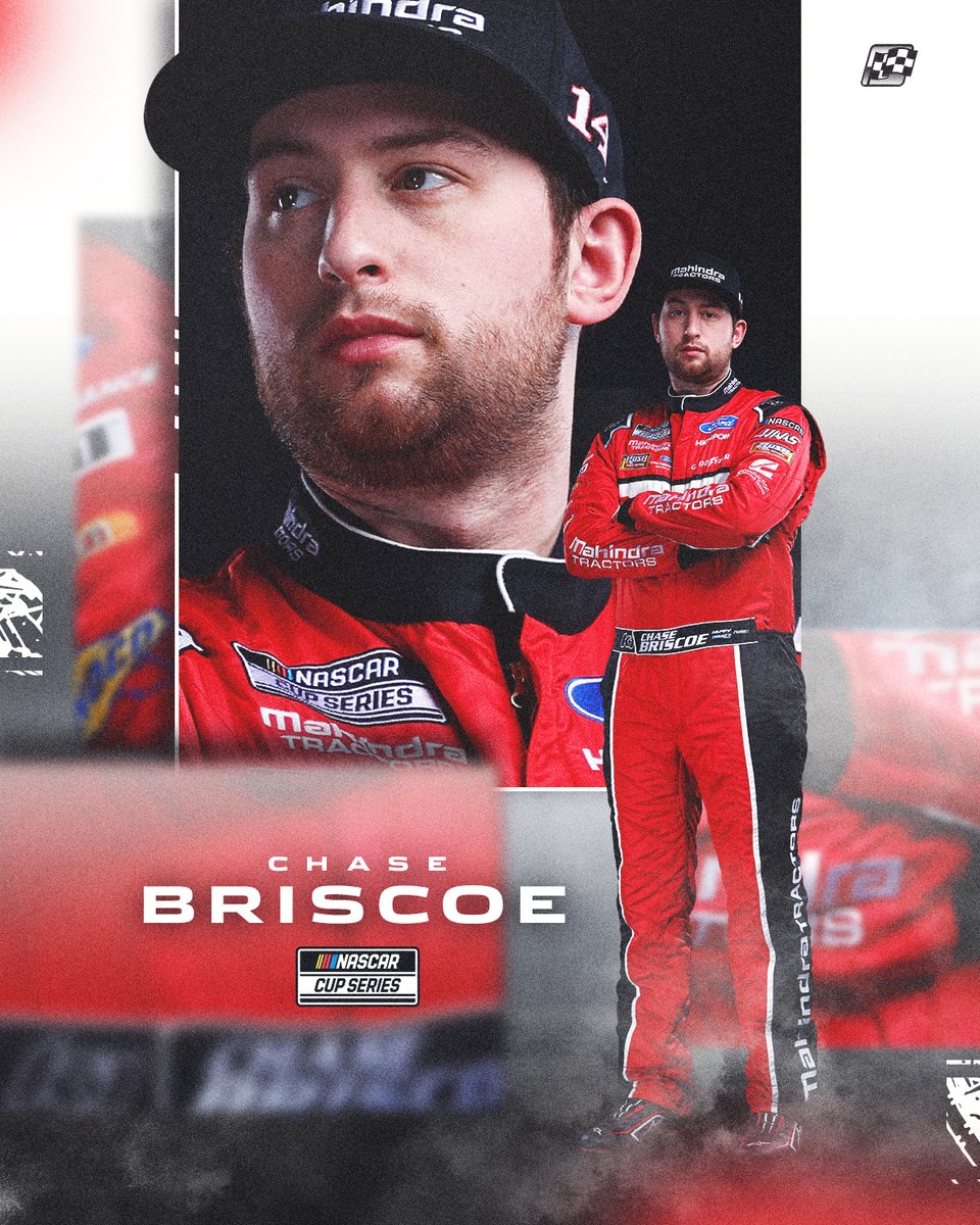 NASCAR's tweet photo. CHECKERED FLAG: HE DID IT!

@ChaseBriscoe_14 holds off the field late to win his first NASCAR Cup Series race! #RuoffMortgage500 https://t.co/xVoVnl3vR7