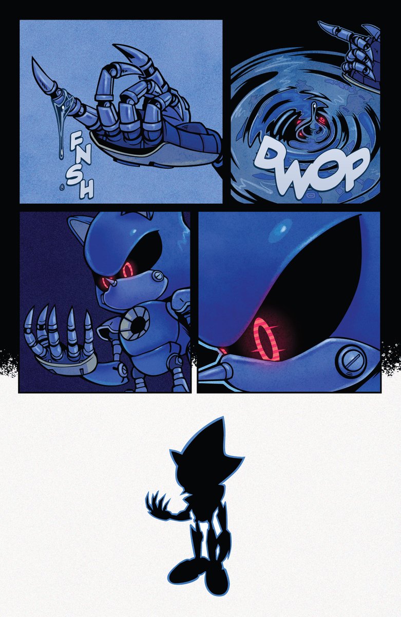 Sergi_ND's tweet photo. Los cómics de Sonic a veces tienen momentos que son BRUTALES, este del metal virus fue una pasada. https://t.co/4r1pi9BIVW