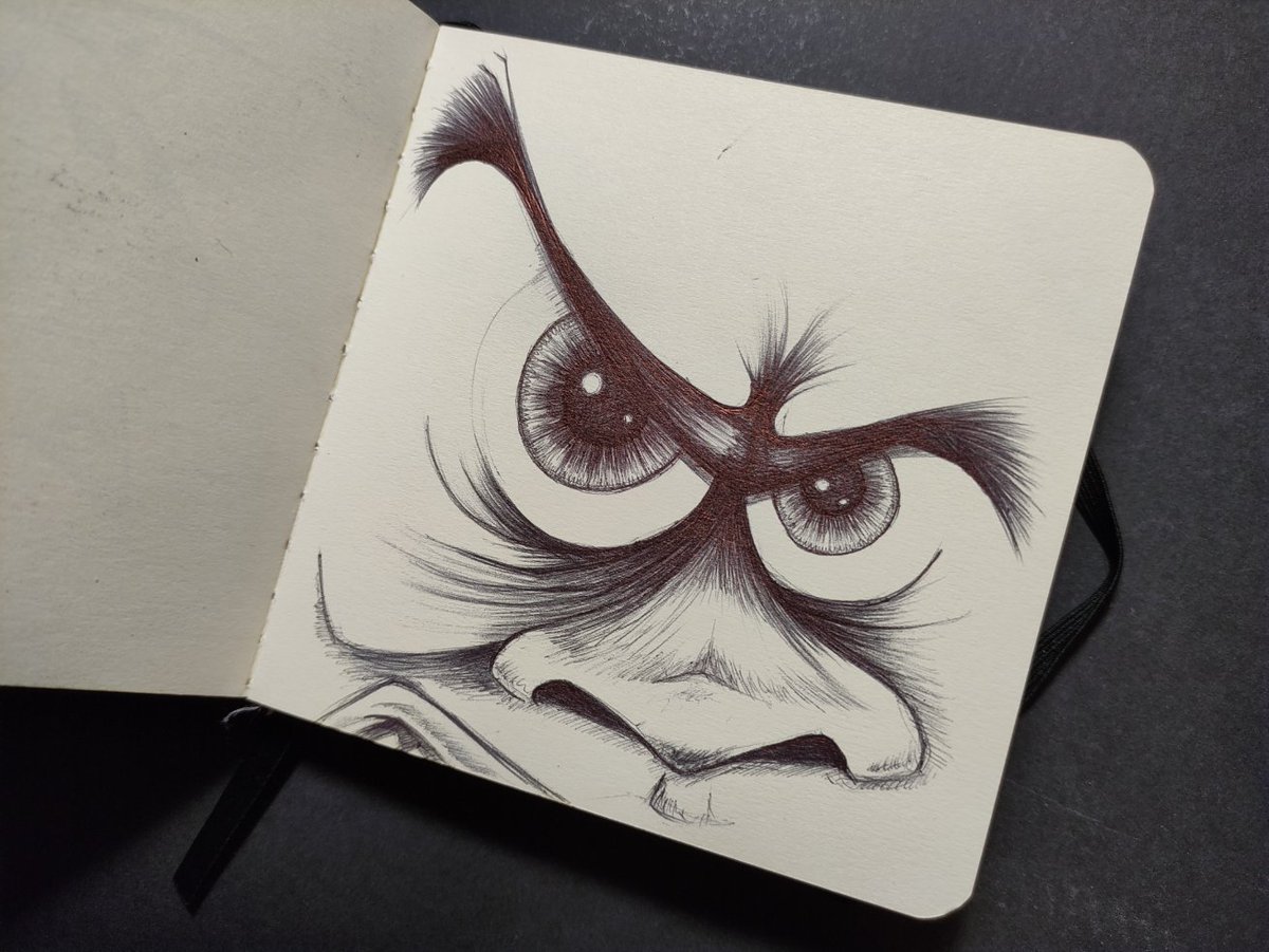 JaviUson's tweet photo. Podría ser la cara de lunes.

#dibujo #ilustración #sktech #sketchbook #drawing #illustration #javiuson https://t.co/0pcEUlDDv3