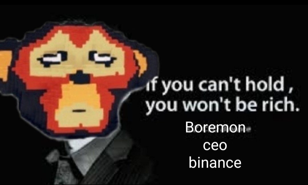 GoodBoyInu's tweet photo. @elonmusk If you can't hold don't be a $BOREMON 🦧 https://t.co/PKUOL3ajpG