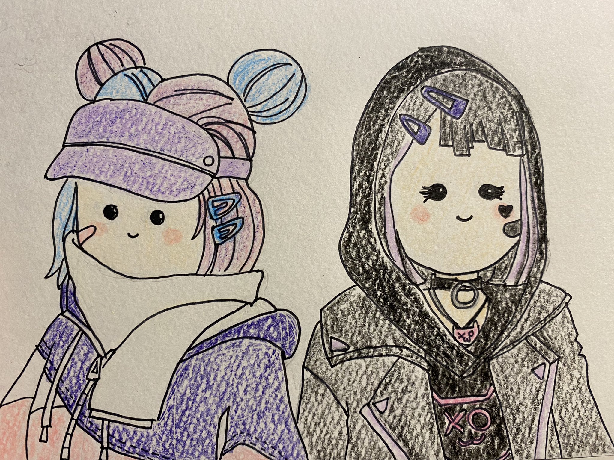 Twitter এ にこいちさんʕ ᴥ ʔ 手描きイラスト アナログ クーピー フォートナイト リーラー ハーレー フォートナイトイラスト T Co Vh7obasfqa ট ইট র