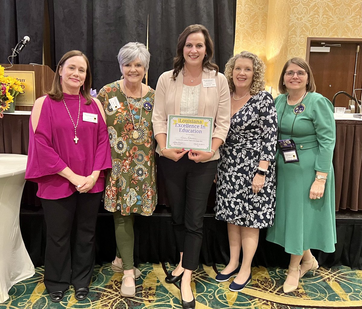 Karen_Rob423's tweet photo. Alpha Delta Kappa State Convention did not disappoint! I’m so proud of our Alpha Sigma chapter! 
#LAExcellentEducators https://t.co/4WmGwCz3Bz