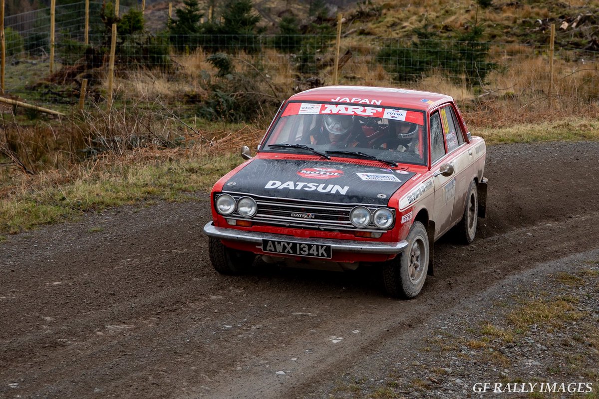 gfrallymedia's tweet photo. Here‘s something different. The little Datsun of Alex Waterman &amp; Glyn Thomas through Grizedale North. #seriousfun #rally https://t.co/Sn6h7st26W