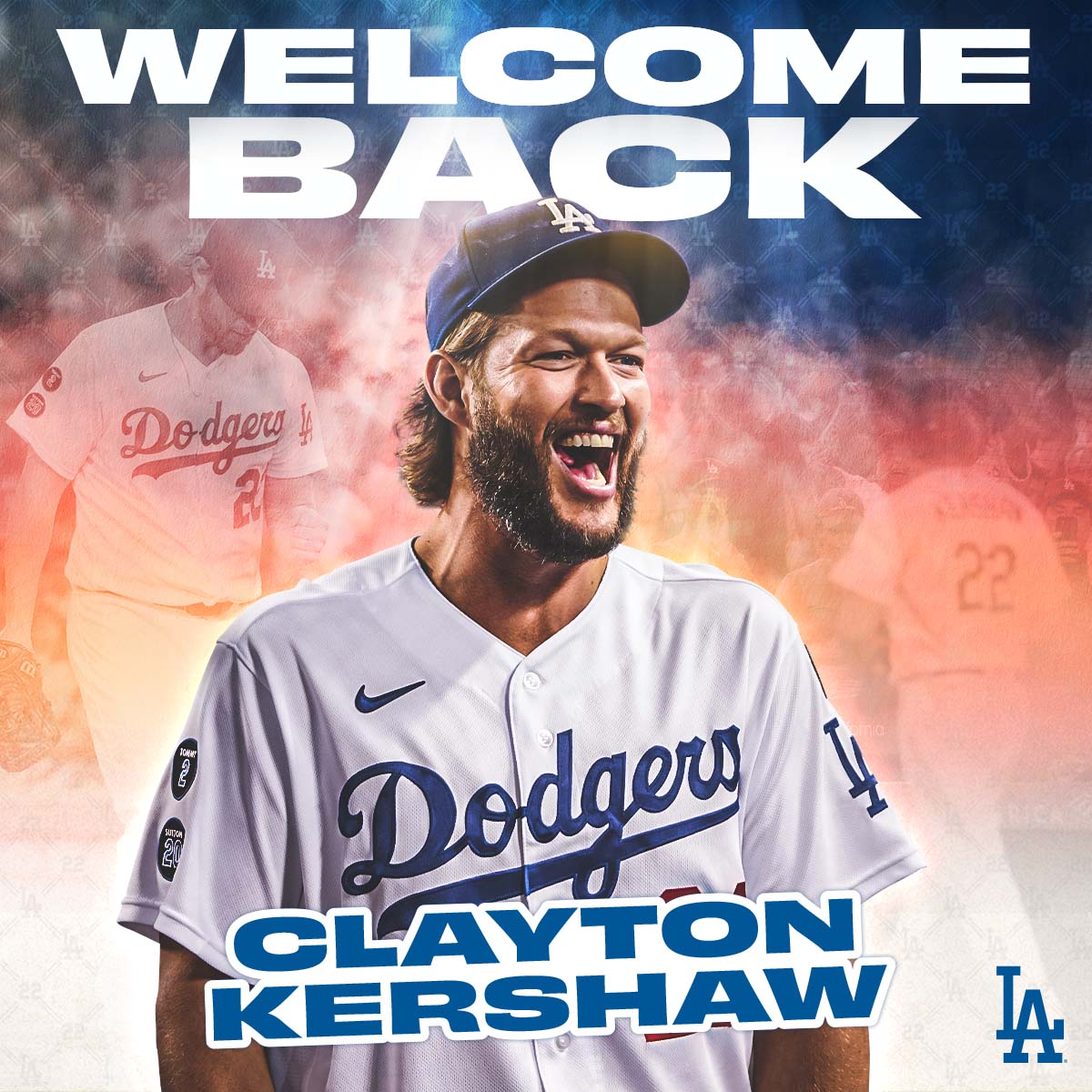 Dodgers's tweet photo. King Kersh is back! https://t.co/JNLwjU8A0e