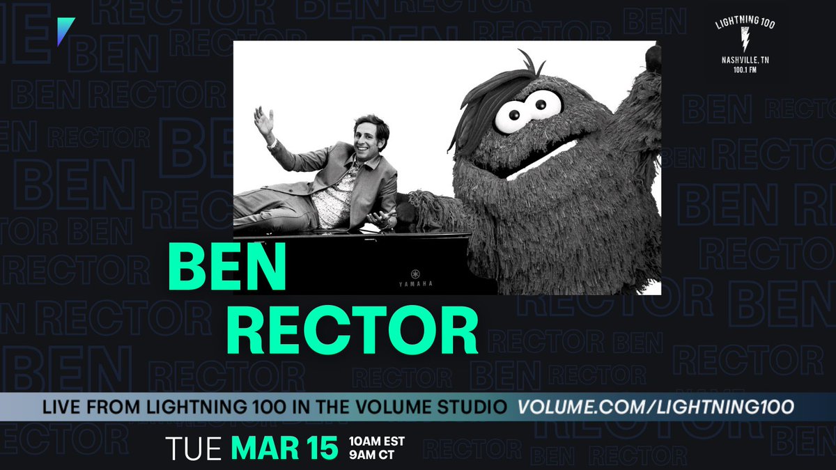 GetOnVolume's tweet photo. When @benrector released his new album The Joy of Music on Friday his collabs included @snoopdogg, @davekozmusic and @kennyg! We're excited to have Ben in the @lightning100 studio on Tuesday 3/15 at 9 am CT / 10 am ET. ποΈ. https://t.co/OG2DaZ1vie
#GetOnVolume https://t.co/SbnKpufYq6