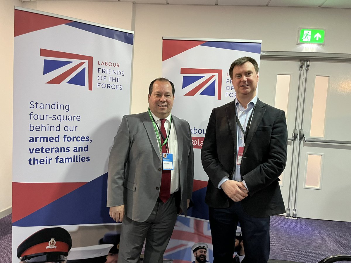 GeraldJonesLAB's tweet photo. Pleasure to catch up with @labourforces at #WelshLab22 and hear about the links our party has in supporting our armed forces and their families. https://t.co/NB9mp2J86K