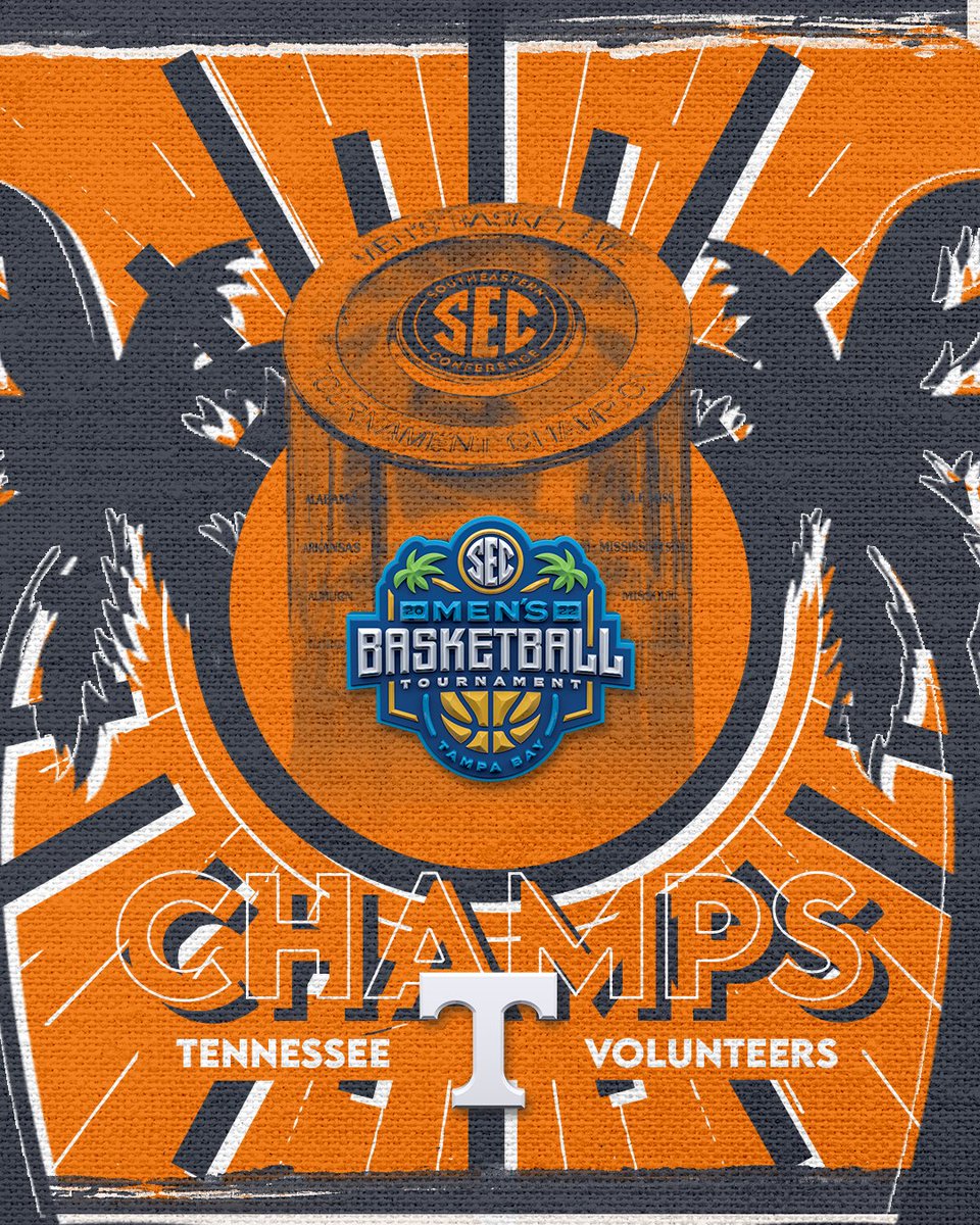 SEC's tweet photo. 𝐒𝐄𝐂 𝐂𝐇𝐀𝐌𝐏𝐈𝐎𝐍𝐒

🏆 @Vol_Hoops 

#SECMBB x #SECTourney https://t.co/LMPOARLB68
