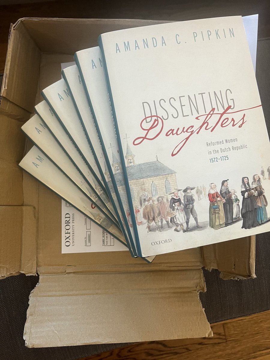 My book on 16th and 17th century Reformed Dutch women (including Anna Maria van Schurman and Sara Nevius) is out!! I am ecstatic!! Look at this Gesina ter Borch cover :)
#womenshistory #bookhist