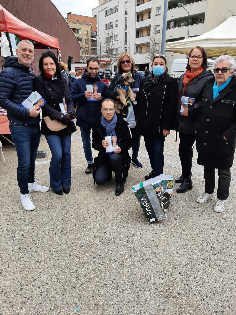 Dans la #circo9106 à #ChillyMazarin #Igny et #Palaiseau autour de <a href="/GCaristan/">Guillaume Caristan</a> avec les élus et militants ! 🚀