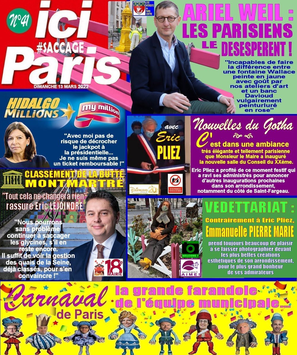 PBynight's tweet photo. Ne manquez pas le nouveau numéro de Ici #saccageparis avec, comme chaque semaine, toute l’actualité exclusive de l’hôtel de Ville ! Encore un numéro indispensable ! #saccageparis #Paris2024 #Paris #saccagelaFrance #ParisSousTutelle https://t.co/HrRfLWgVpO