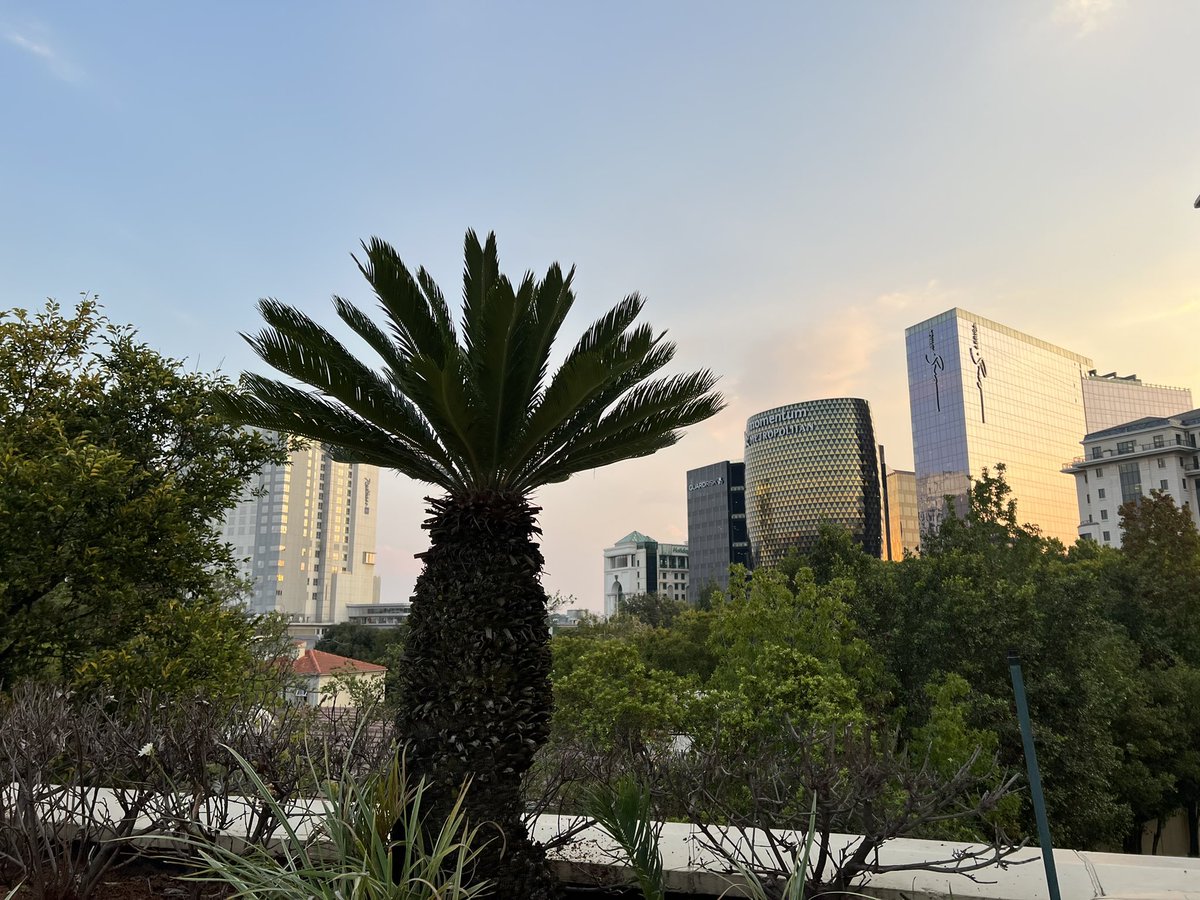 geoleith's tweet photo. Beautiful sunset in Sandton, South Africa @Vendasta @matchcraft #conquerlocal #africarising https://t.co/WdsC0niidp