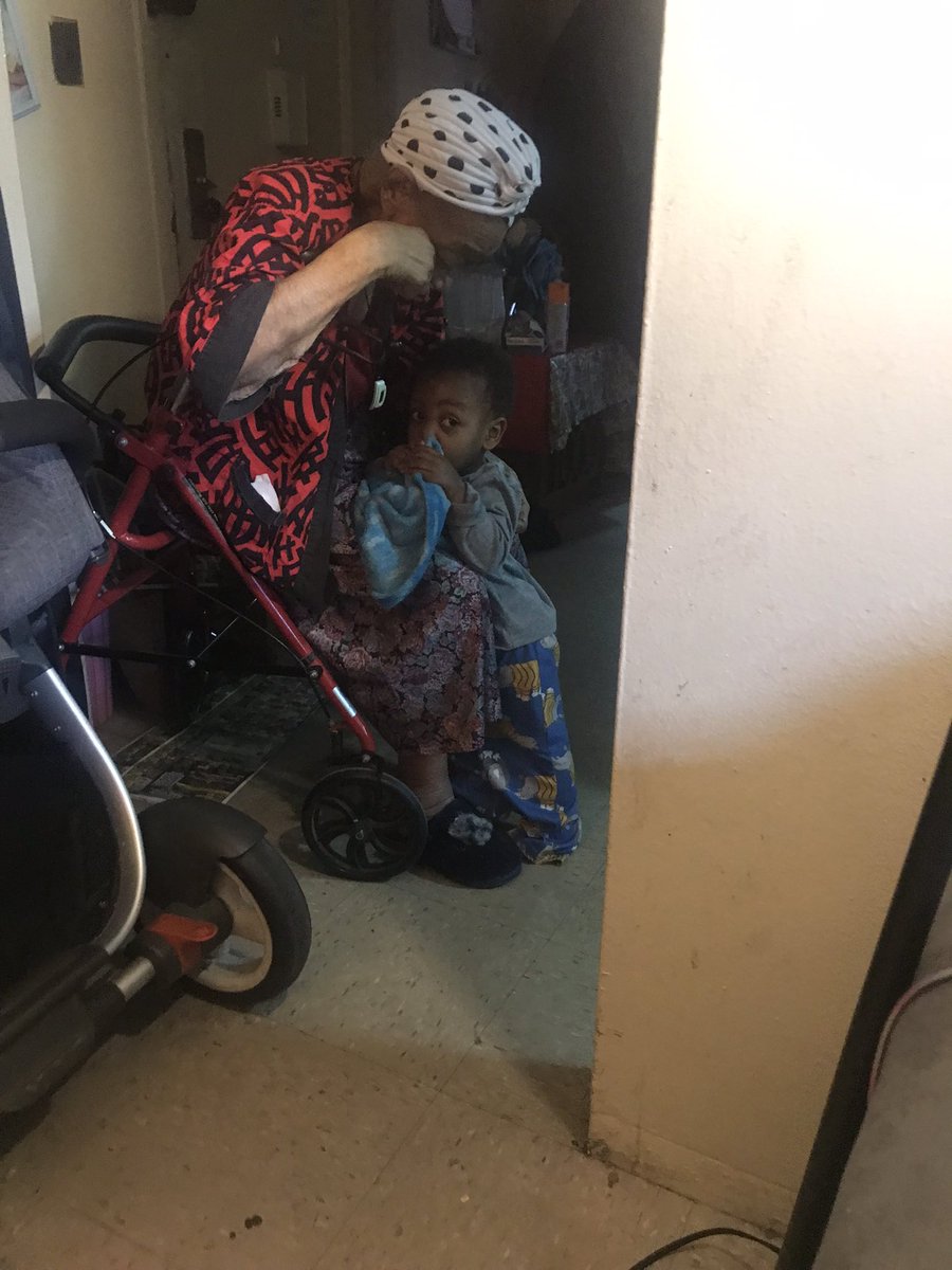 missmonicany's tweet image. Trying to tell my grandson no you can’t sit on the walker with your Great great grandmother 😕 #greyprojects 🥰