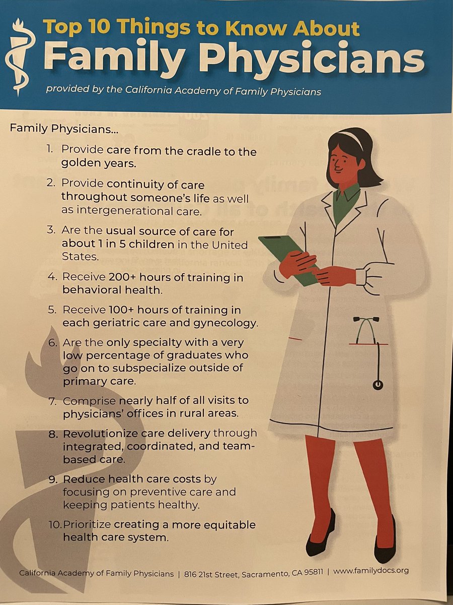 AlexMMTri's tweet image. 🔟 things to know about #FamilyPhysicians @cafp_familydocs #AMAM2022 - @aafp @drmikesevilla @wintersdoc @murphys_sign @dmsabb20 @KPDocSG @LanceFuchs