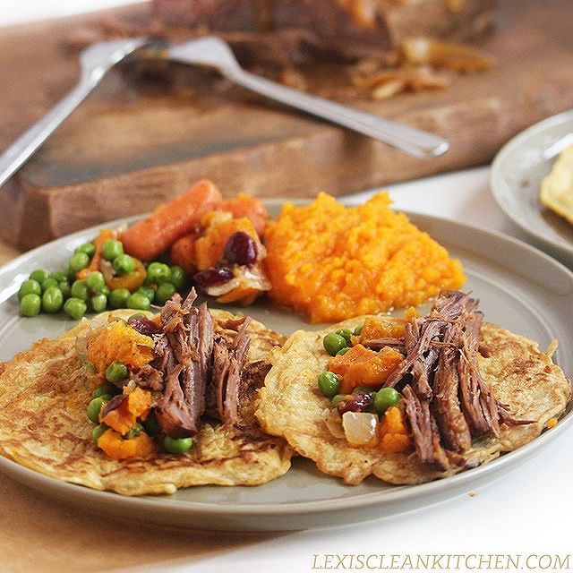 Slow Cooker Brisket Hearty Tacos by lexiscleankitchen