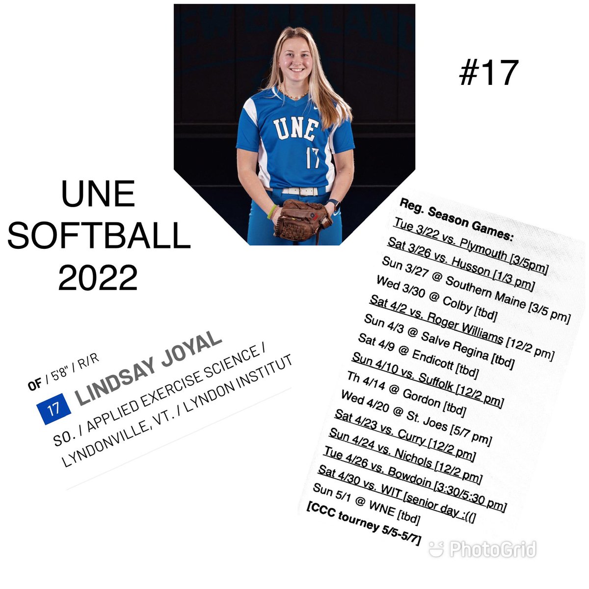 JoyalAmy's tweet photo. #UNEsoftball #womeninsports #softball2022 https://t.co/DVQ8x2l3nI